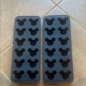 Disney Mickey Silicone Ice Cube Trays X two!